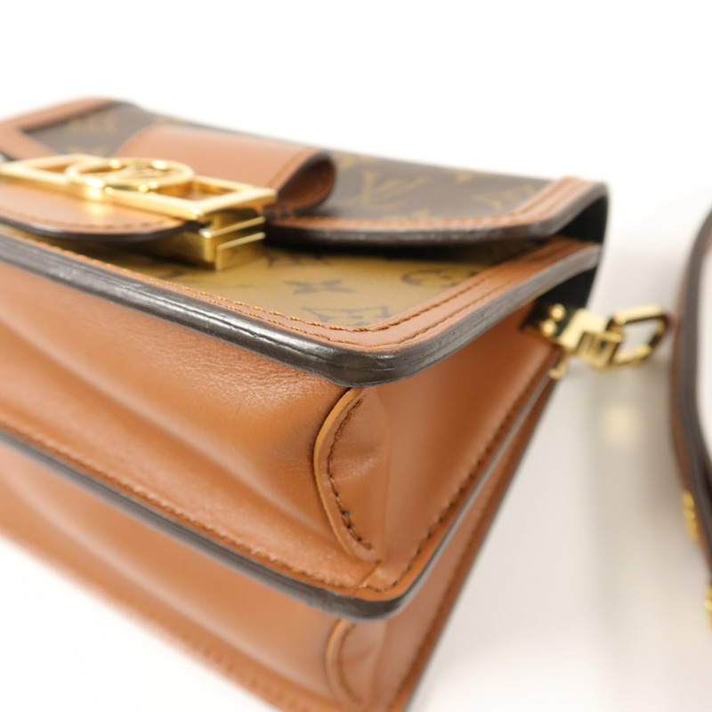 LOUIS VUITTON Monogram Reverse Mini Dauphine肩背袋-10
