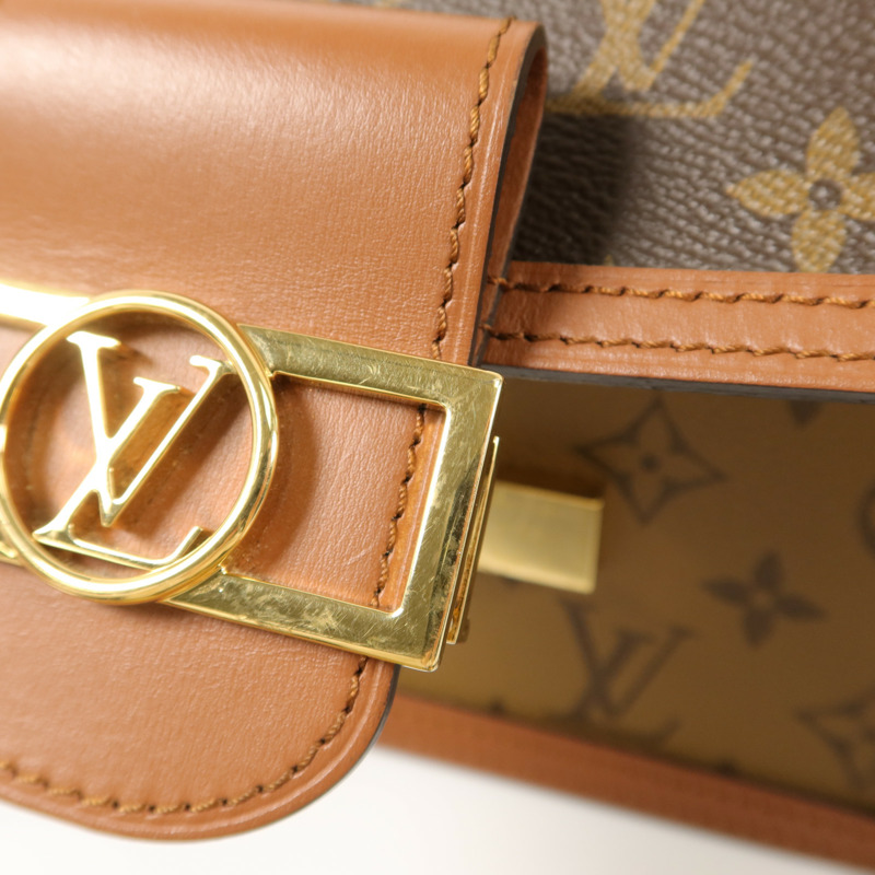 LOUIS VUITTON Monogram Reverse Mini Dauphine肩背袋-16