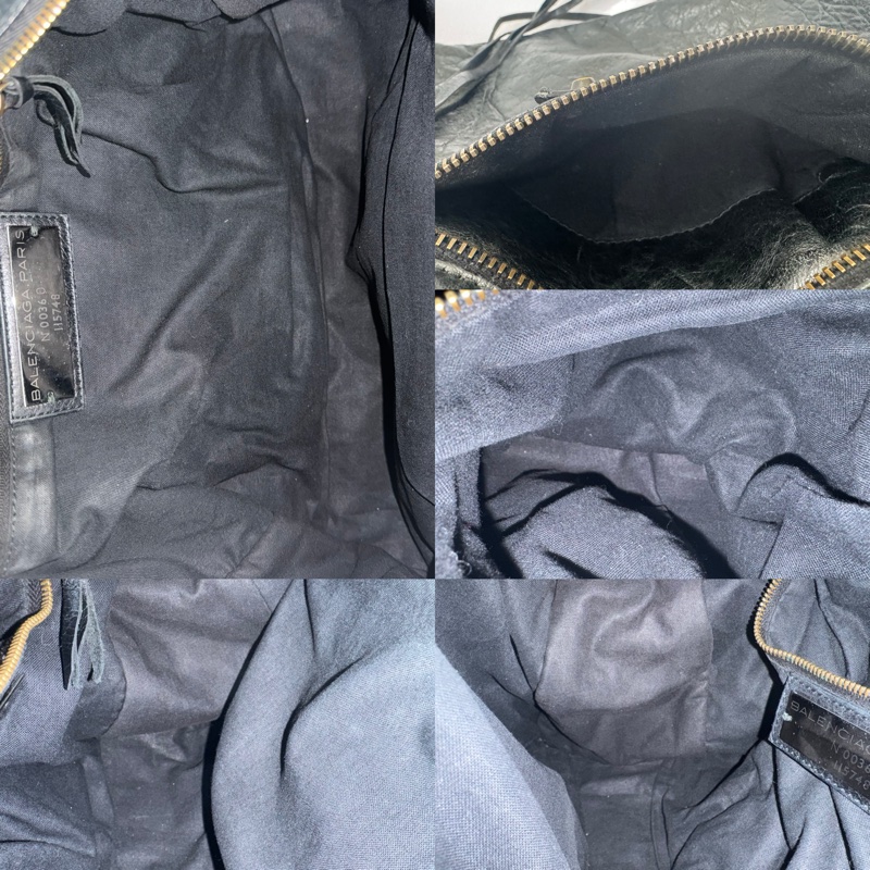 BALENCIAGA 黑色機車包 115748-7