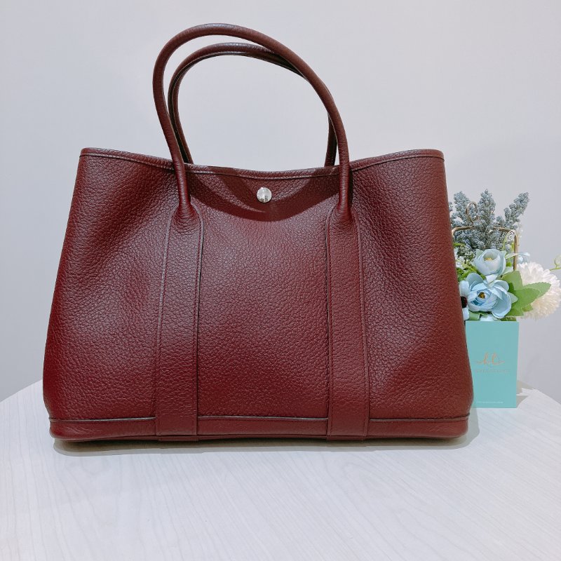 TK2050 Hermes 愛馬仕中號花園派對手拿包包 Garden Party 36 Negonda Rouge H-0