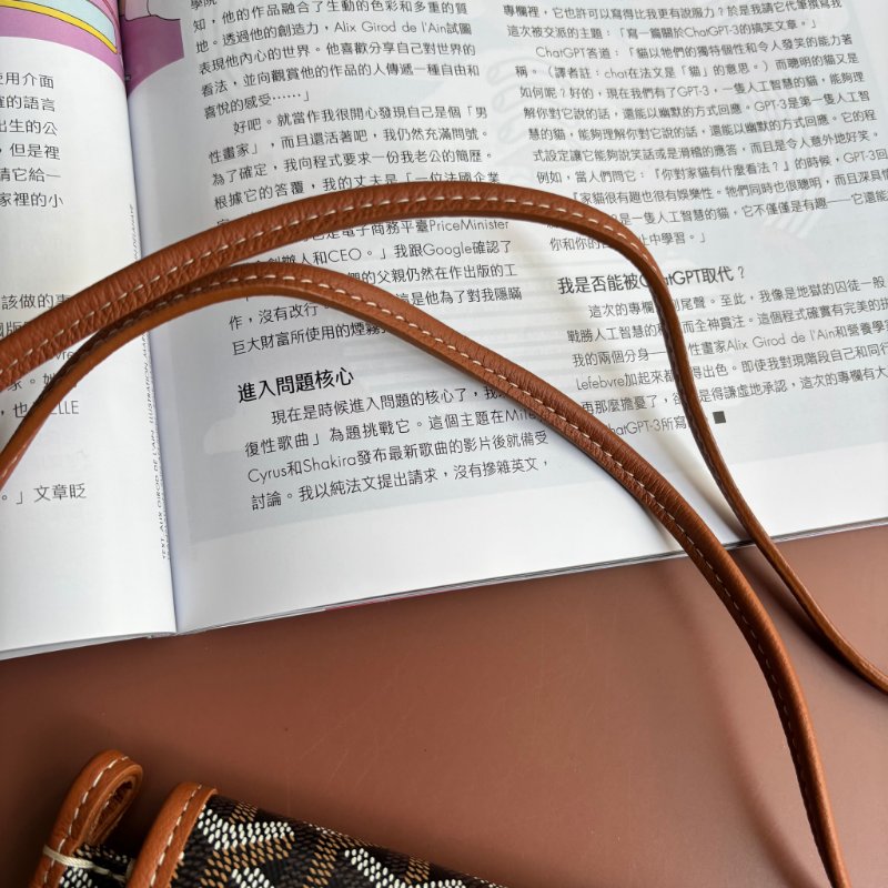 ::GOYARD:: Plumet Pocket 經典深棕咖色翻蓋斜背信封包-16