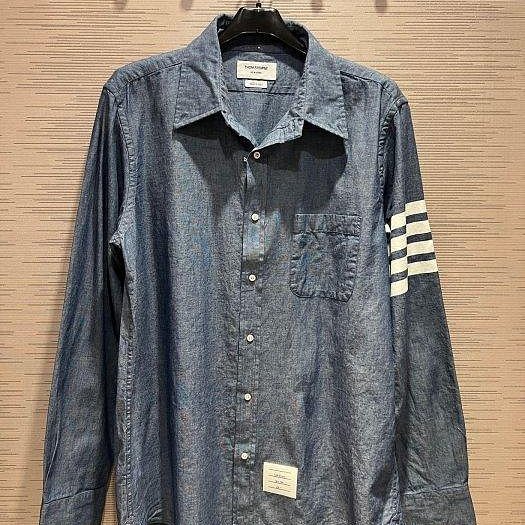 💎Han's house精品服飾💎 Thom BROWNE TB 4槓 長 襯衫 義大利製 現貨4原價25100-1