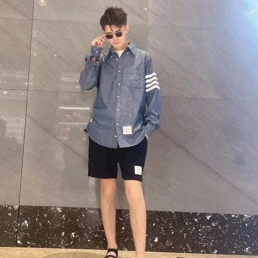 💎Han's house精品服飾💎 Thom BROWNE TB 4槓 長 襯衫 義大利製 現貨4原價25100-5