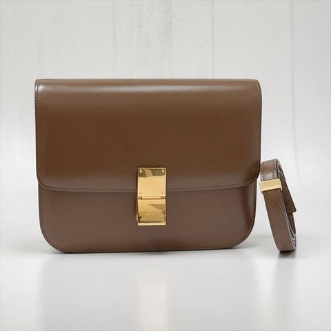 莉亞精品♡ Celine teen box 棕色 二手美包