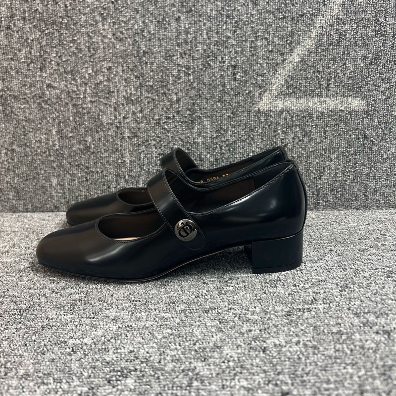 Dior 迪奧 黑色皮面低跟瑪麗珍鞋 37碼（有其它尺碼）🧡-1