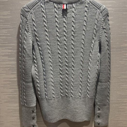 💎Han's house精品服飾💎Thom Browne 麻花 粗 針織 100% 純羊毛 毛衣 義大利製 現貨2 3 原價39700-7