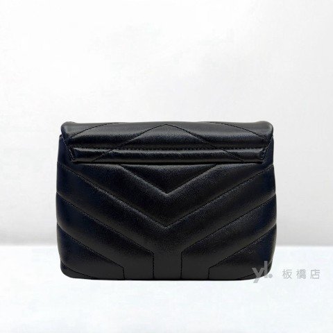 Y2033-YSL 黑色小牛皮迷你Loulou包-1