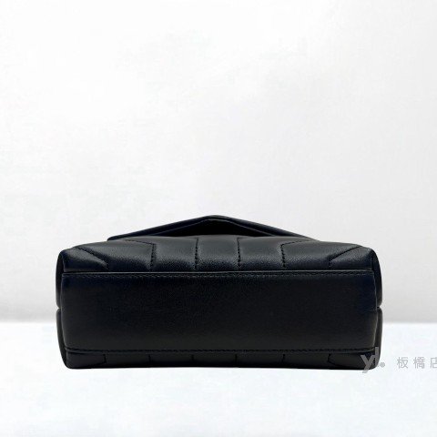 Y2033-YSL 黑色小牛皮迷你Loulou包-4