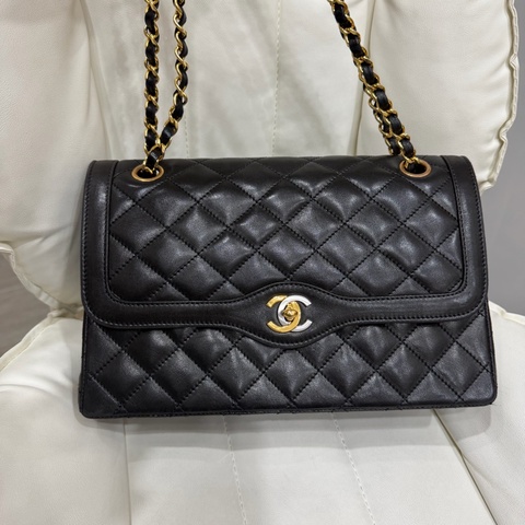 Chanel Paris Limited Medium Classic Flap 金銀扣 鴛鴦扣