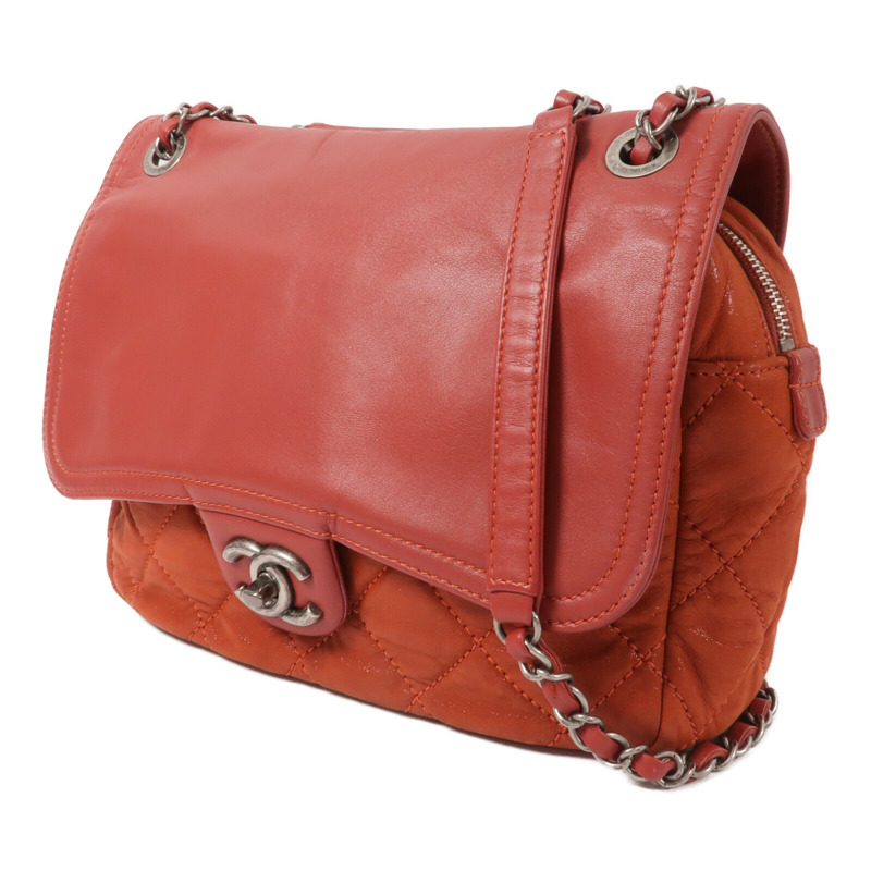 CHANEL 牛皮皮革Chain Shoulder鏈帶肩背袋-2