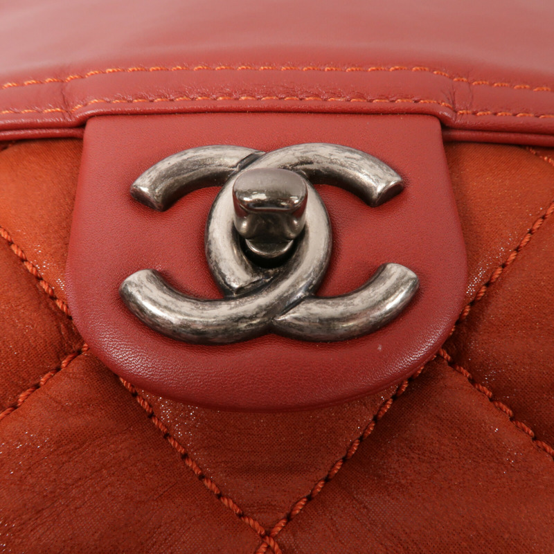 CHANEL 牛皮皮革Chain Shoulder鏈帶肩背袋-5