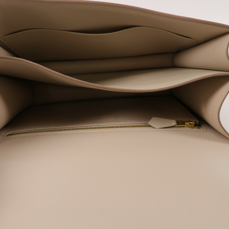 HERMES Evercolor皮革Constance 24肩背袋Craie-4