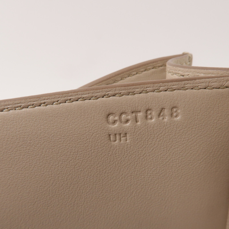 HERMES Evercolor皮革Constance 24肩背袋Craie-7