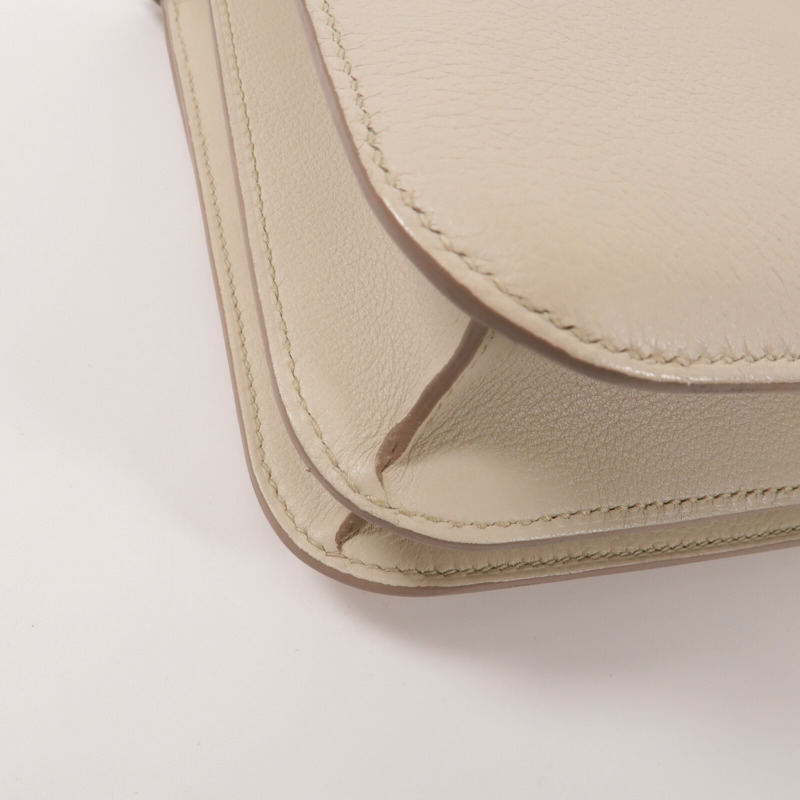 HERMES Evercolor皮革Constance 24肩背袋Craie-12