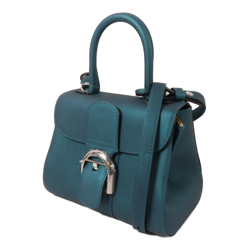 Delvaux 牛皮皮革Brillant Mini手挽肩背兩用袋-2