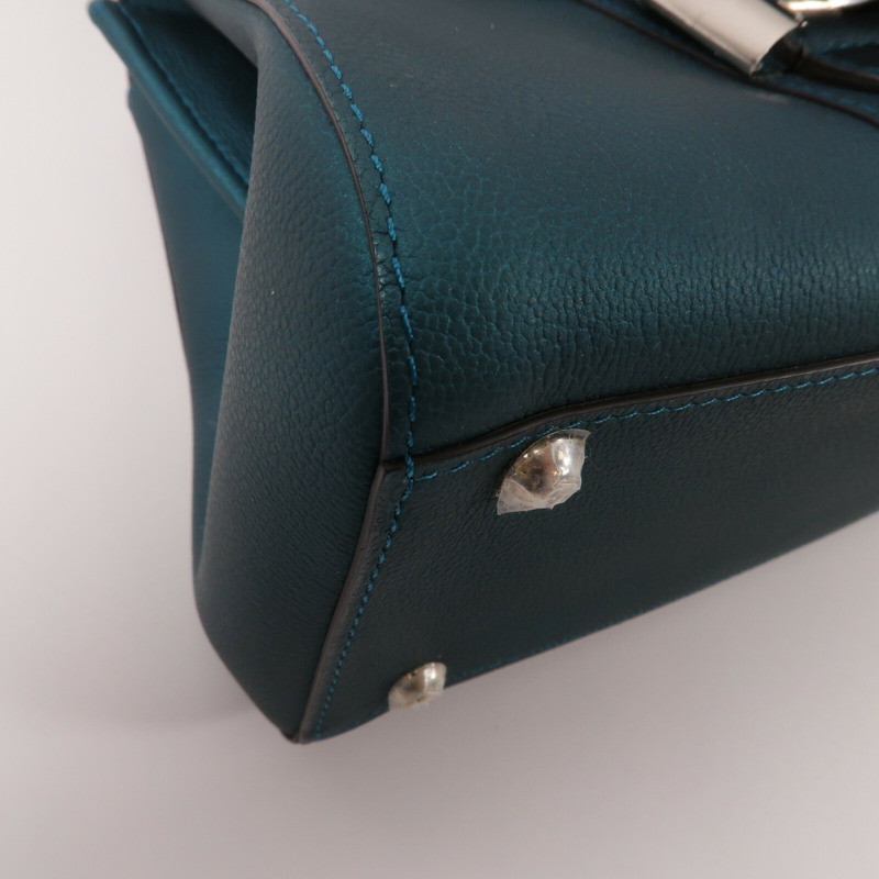 Delvaux 牛皮皮革Brillant Mini手挽肩背兩用袋-11