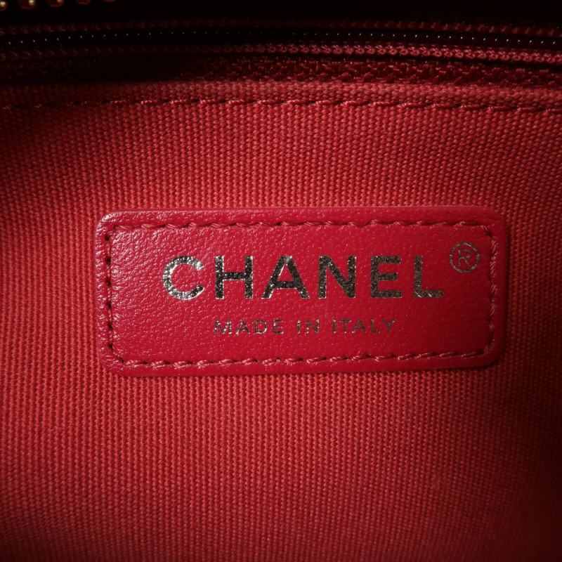 CHANEL 牛皮皮革Gabrielle Medium鏈帶肩背袋-5