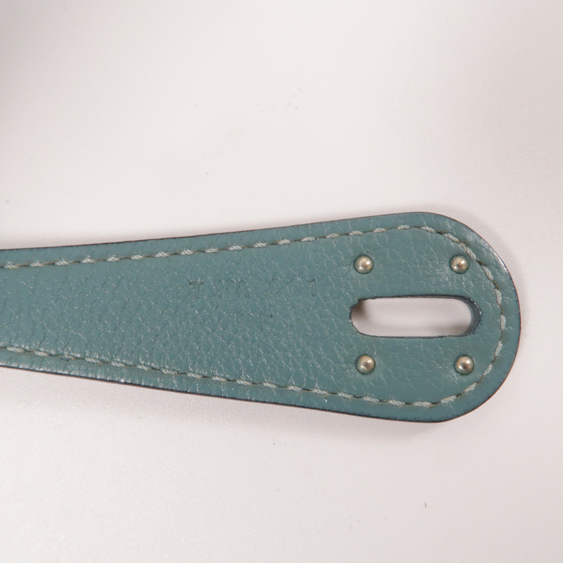 HERMES Evercolor皮革Lindy 26手挽肩背兩用袋Bleu Saint Cyr-7