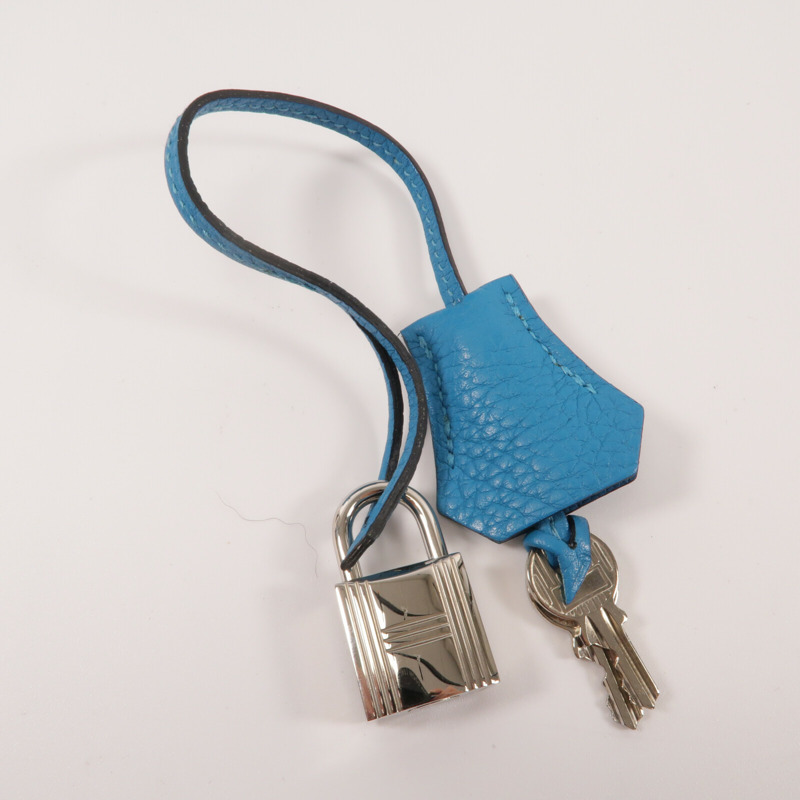 HERMES Clemence皮革Birkin 30手挽袋Turquoise-8