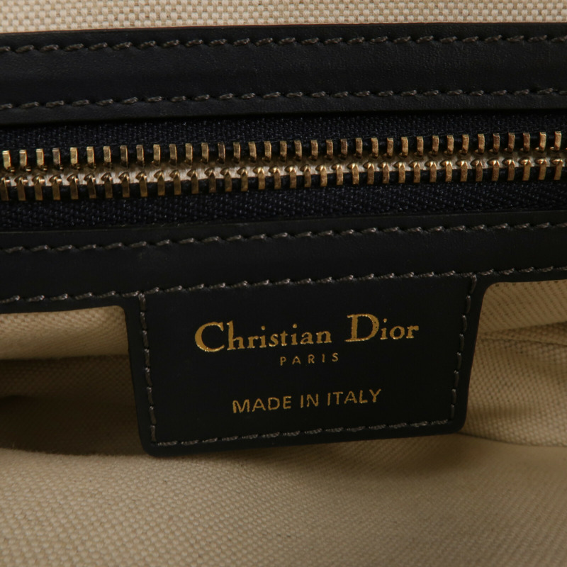 Dior Obriqur帆布Saddle Medium手挽肩背兩用袋-5