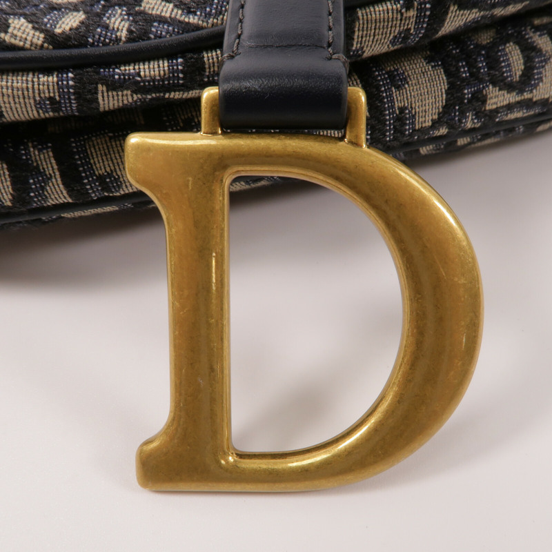 Dior Obriqur帆布Saddle Medium手挽肩背兩用袋-7