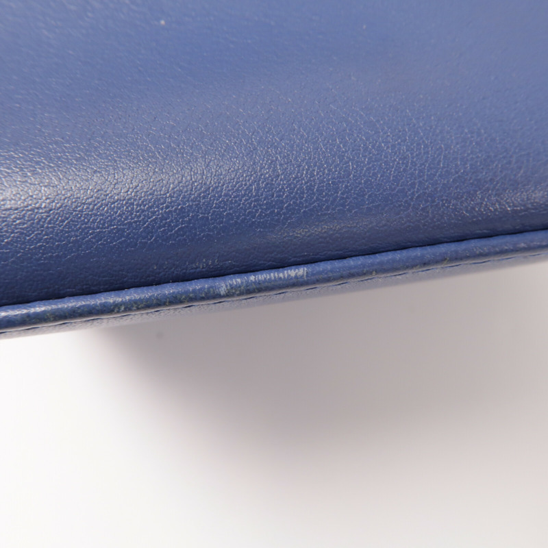 HERMES Swift皮革Toolbox 20手挽肩背兩用袋Bleu Agate-17