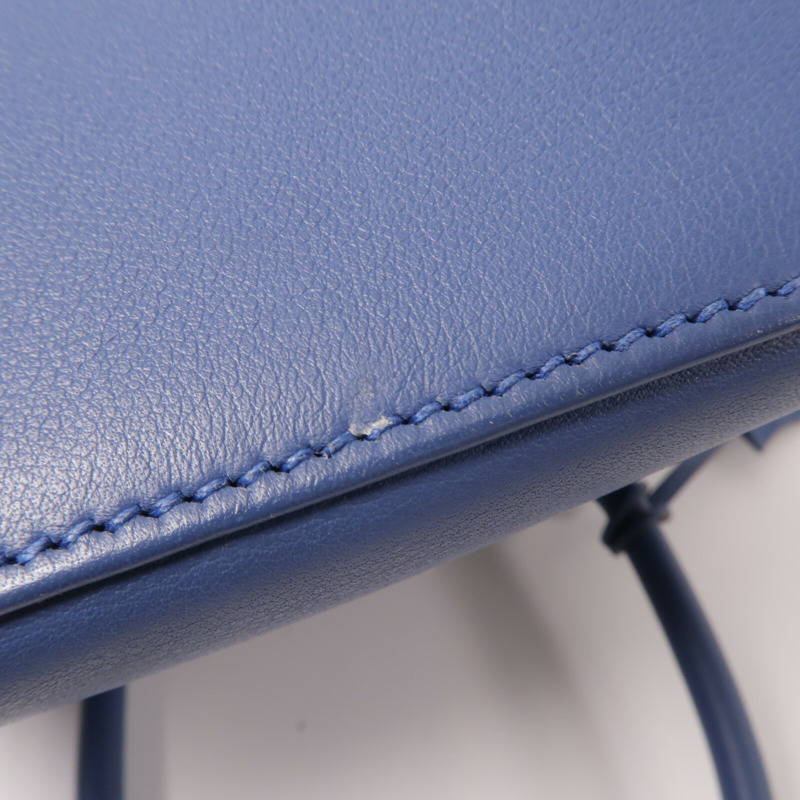 HERMES Swift皮革Toolbox 20手挽肩背兩用袋Bleu Agate-18