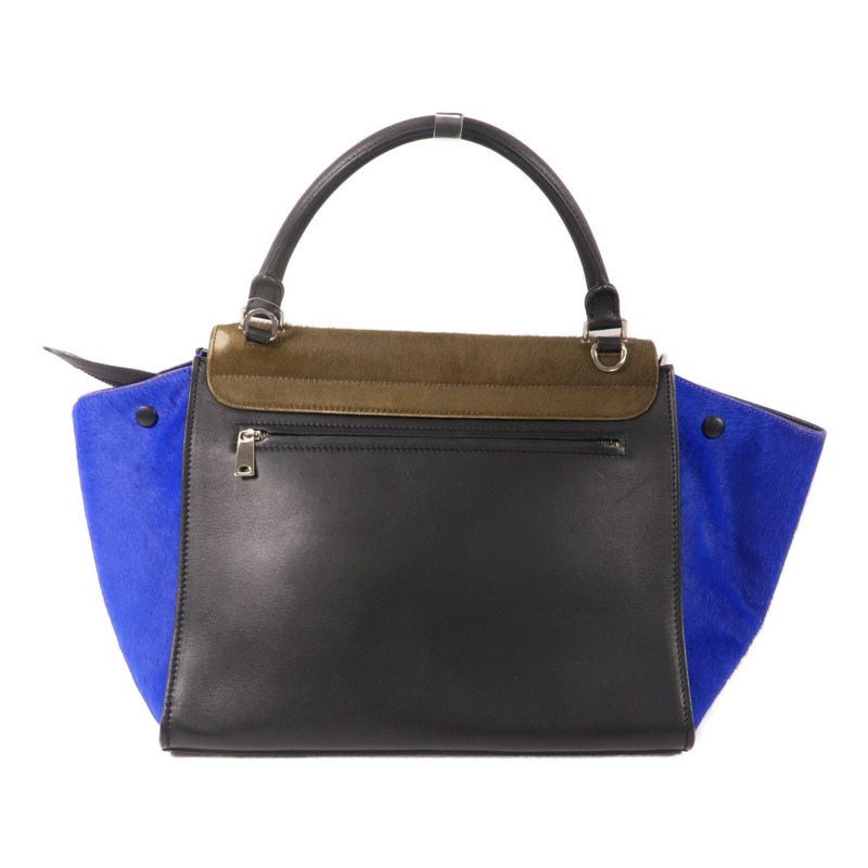 CELINE 馬毛/牛皮皮革Trapeze手挽肩背兩用袋-1