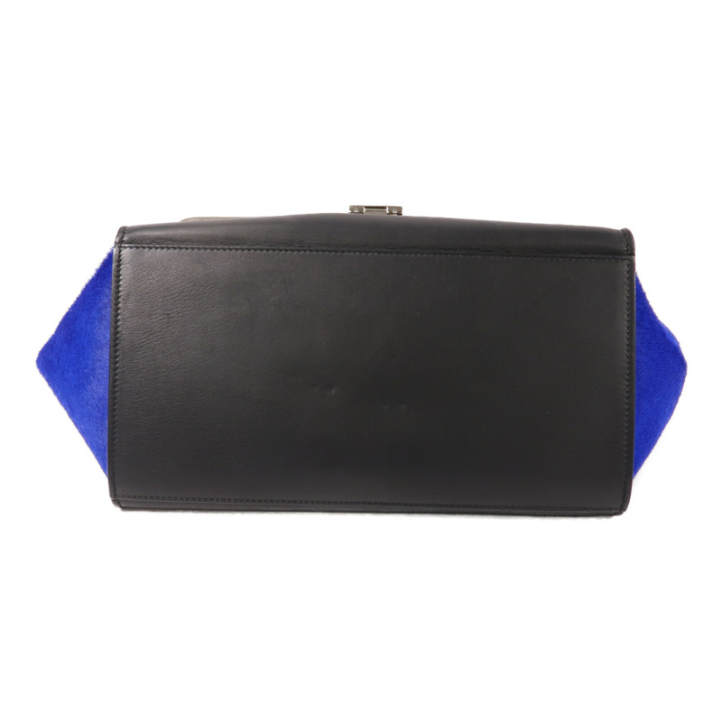 CELINE 馬毛/牛皮皮革Trapeze手挽肩背兩用袋-3