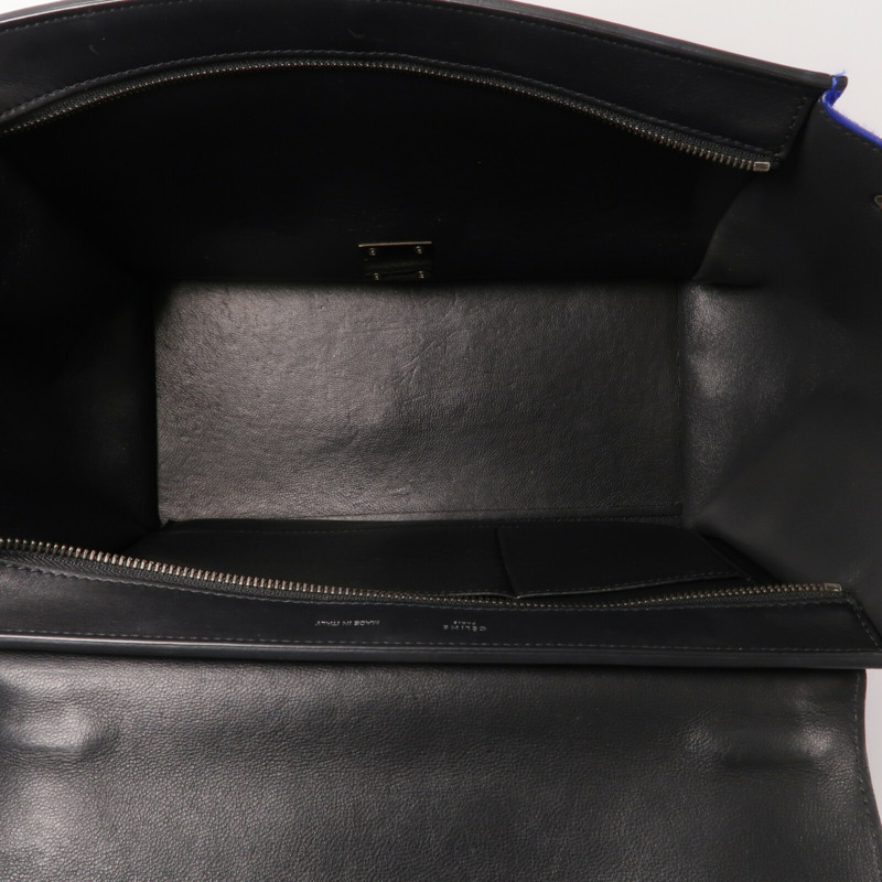 CELINE 馬毛/牛皮皮革Trapeze手挽肩背兩用袋-4