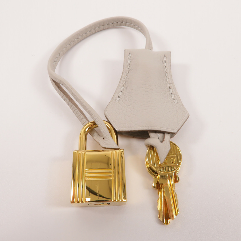 HERMES Evercolor皮革Kelly 28手挽肩背兩用袋Gris Pale-7