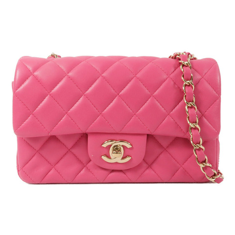 CHANEL 羊皮皮革Mini Classic 20鏈帶肩背袋