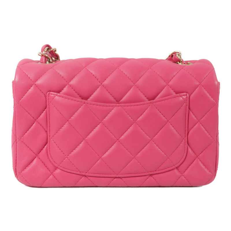 CHANEL 羊皮皮革Mini Classic 20鏈帶肩背袋-1
