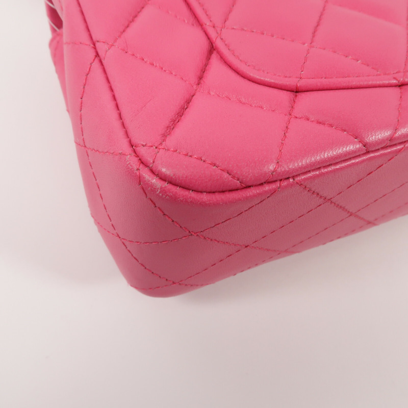 CHANEL 羊皮皮革Mini Classic 20鏈帶肩背袋-13