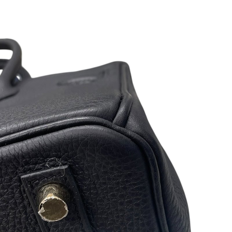 HERMES 愛馬仕 BIRKIN 25 柏金包 TOGO皮 黑色 金釦-8