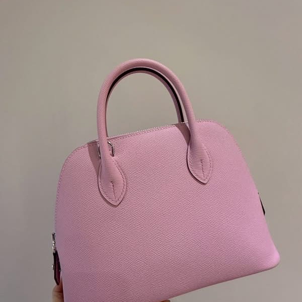 全新天菜絕美平台最低價✨ HERMES 愛馬仕 Bolide 25 X9 錦葵紫 Epsom 🌸-7