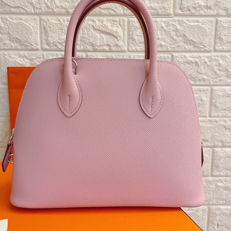 全新天菜絕美平台最低價✨ HERMES 愛馬仕 Bolide 25 X9 錦葵紫 Epsom 🌸-13