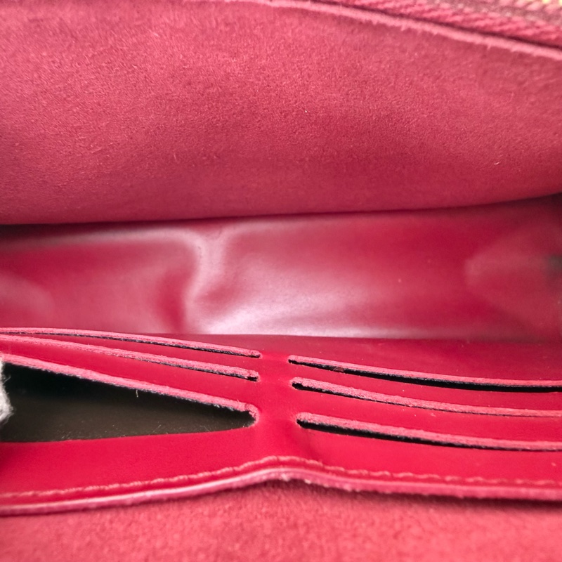 ✨正品，Louis Vuitton/路易威登 FLORE 棕色塗層老花帆布鏈條斜挎包小花包-7