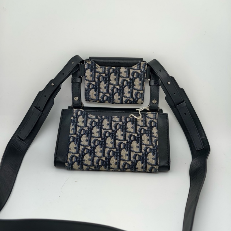 Dior迪奧 elite Oblique woc老花二合一 雙用包 上面卡包 可以拆卸  尺寸：19*11*2cm 配件:  塵袋-1