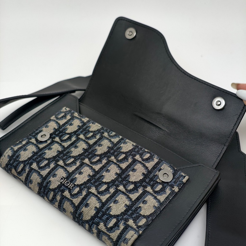 Dior迪奧 elite Oblique woc老花二合一 雙用包 上面卡包 可以拆卸  尺寸：19*11*2cm 配件:  塵袋-6