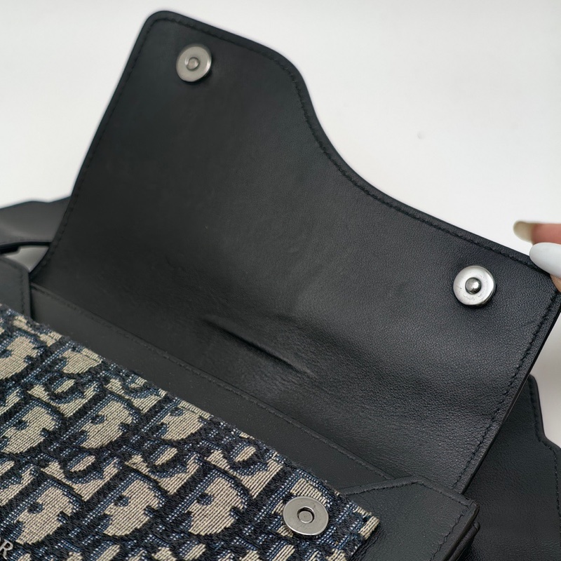 Dior迪奧 elite Oblique woc老花二合一 雙用包 上面卡包 可以拆卸  尺寸：19*11*2cm 配件:  塵袋-9
