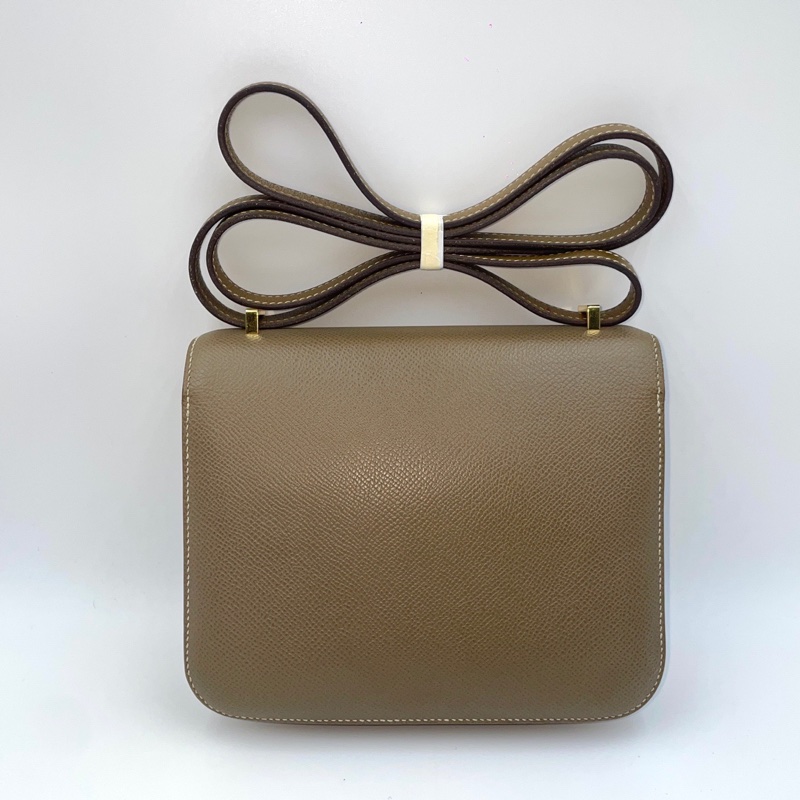 愛馬仕Hermes 康康19 mini 大象灰金扣 ep皮-8