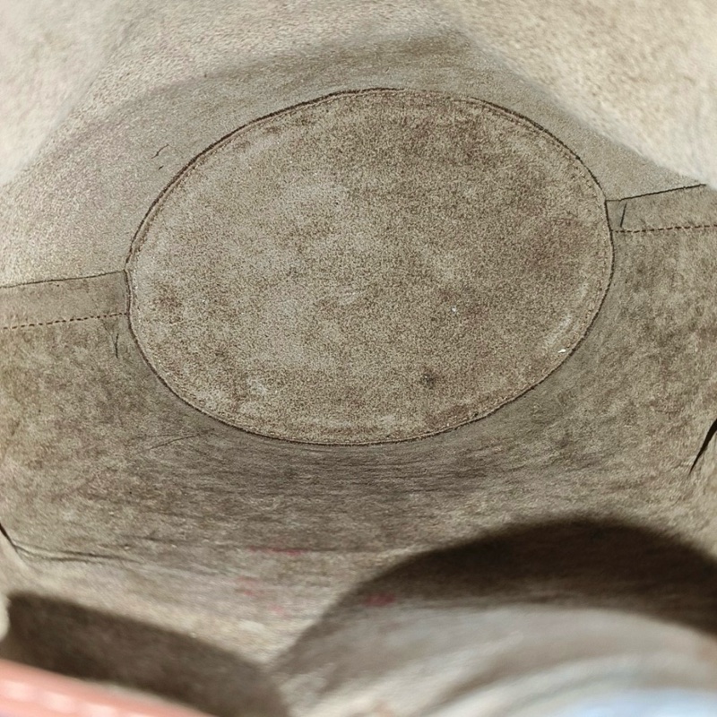 9.9新 羅意威/LOEWE Balloon 迷你米色帆布老花浮雕單肩包 斜挎包手提包 金色五金 可拆卸肩帶-5