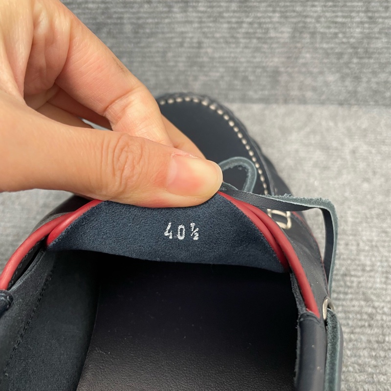 hermes 愛馬仕藏青色樂福鞋40.5碼。🧡-5
