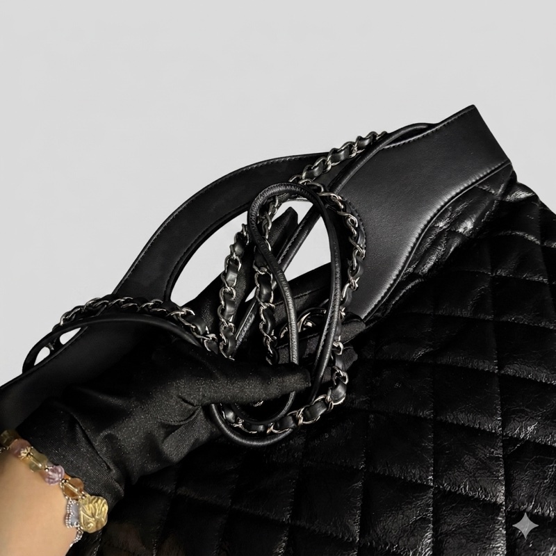 Chanel/香奈兒  黑金31bag  底長39cm  28開-8