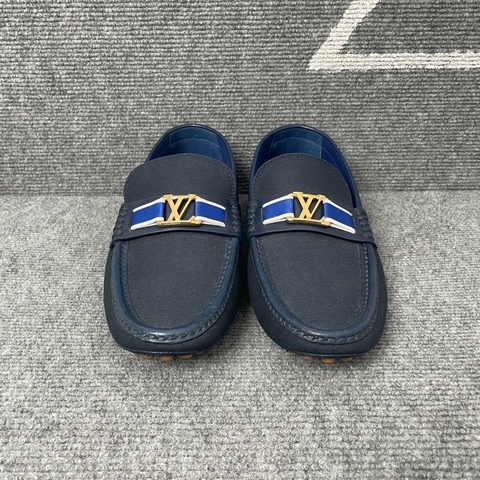 Louis Vuitton 路易威登 藍色皮面馬銜扣豆豆鞋 40.5碼🧡