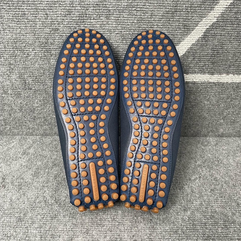 Louis Vuitton 路易威登 藍色皮面馬銜扣豆豆鞋 40.5碼🧡-6