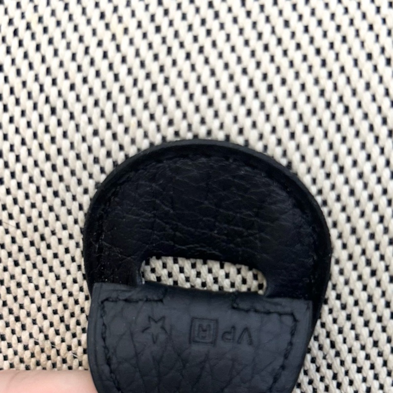 Hermes 愛馬仕熊貓配色帆布 Evelyne29 PM斜背包 肩背包 H包 logo洞洞包 經典H包-17