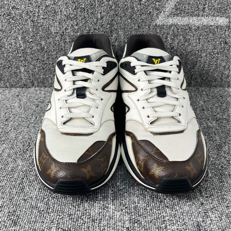 Louis Vuitton 路易威登 白棕色老花運動鞋尺碼42碼 🧡-0