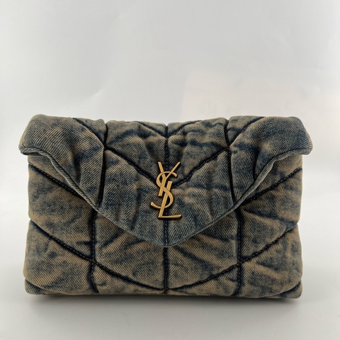 YSL /聖羅蘭  牛仔雲朵包 22年 尺寸：23*15*6